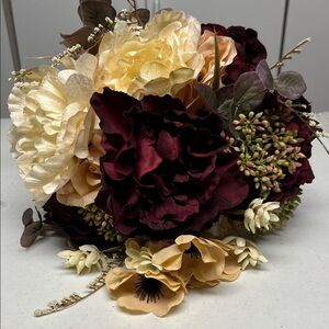 Elegant Burgundy and Cream Floral Arrangement